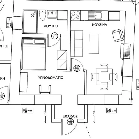 Appartement Elia House 1 Near Nafpaktos Loggos